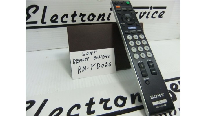 Sony RM-YD026 remote control.